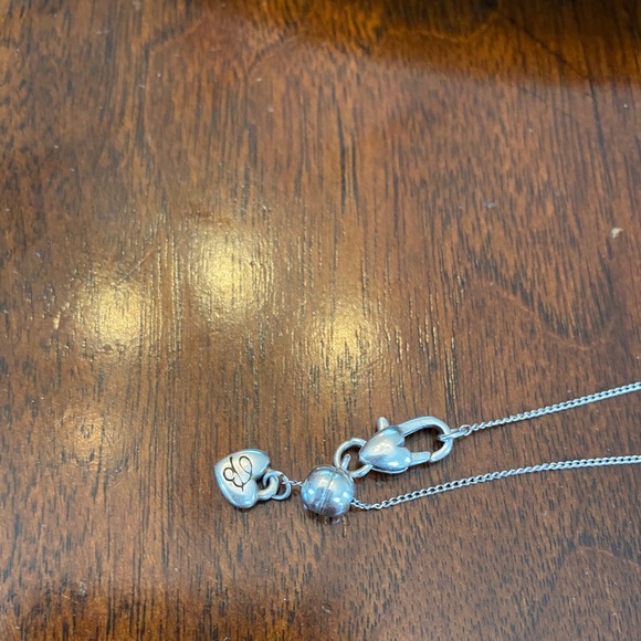 Brighton”ALCAZAR HEART” AquamarineCrystal Necklace - Picture 4 of 6